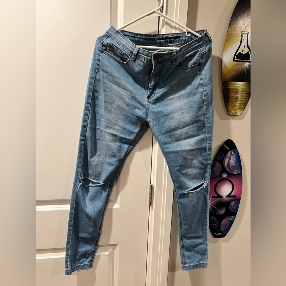Light blue jeans